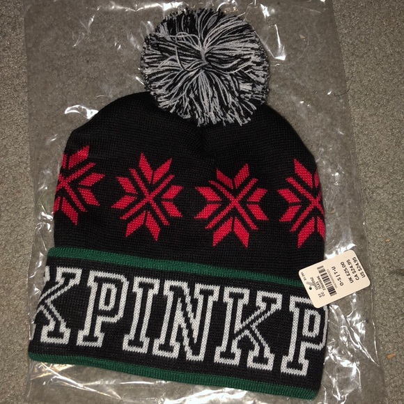 PINK Victoria's Secret Accessories - nwt pink winter hat